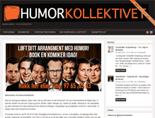 Tablet Screenshot of humorkollektivet.no